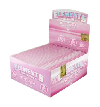 Caixa de Seda Elements Pink King Size de lado