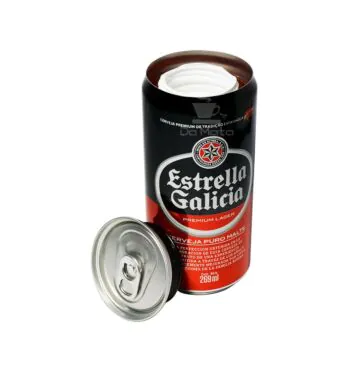 Esconderijo Lata de Cerveja Estrella Galicia