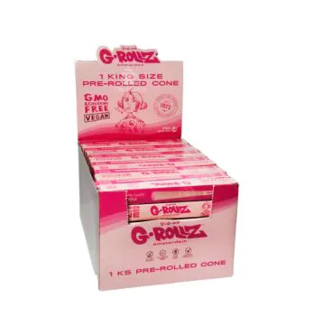 Caixa de Cone G-Rollz Banksy's Graffiti Pink King Size