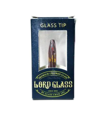 Piteira de Vidro Lord Glass Twister Roxa