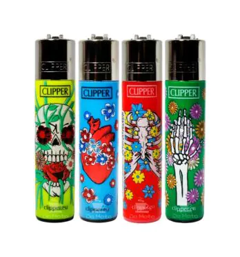 Kit com 4 Isqueiros Clipper Natural Spring Edição para colecionador
