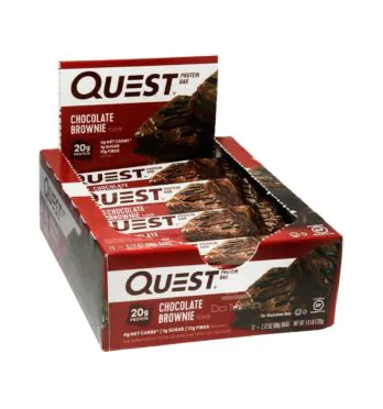 Caixa de Barra de Proteína Quest Chocolate Brownie