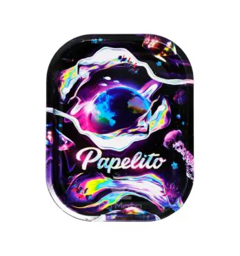 Bandeja de Metal Papelito Pequeno Orbita