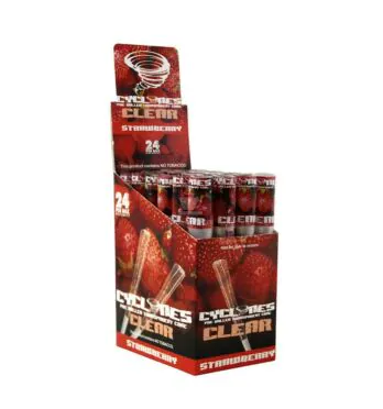 engradado de Cyclones Clear Strawberry - IMPORTADO