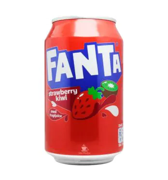 Refrigerante Importado Fanta Strawberry e Kiwi 330ml frente