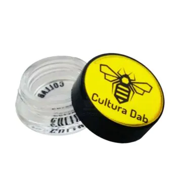 Pote de Vidro Cultura Dab 7ml Dourado