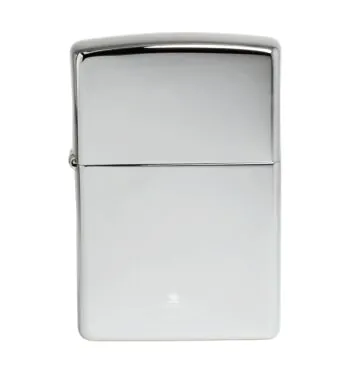 Isqueiro Zippo 250 Chrome High na frente