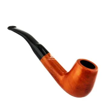 Cachimbo Maestro Briar Tradicional Curvo C/ Piteira de Resina