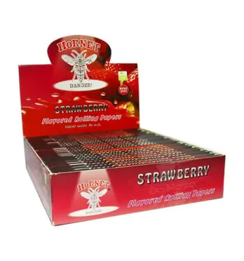 Caixa de Seda Hornet sabor Morango King Size