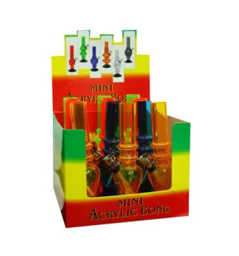 Display de Bong de Acrílico Pequeno Colorido
