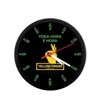 Relógio Yellow Finger Toda Hora é Hora