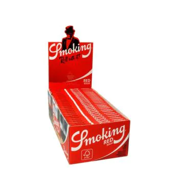 Caixa de Seda Smoking Red Regular 