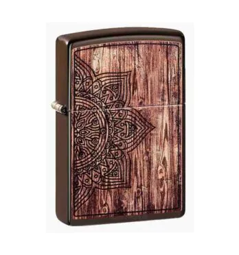 Zippo Wood Mandala Design