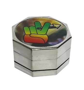 Dichavador de Metal Octagonal Smoke