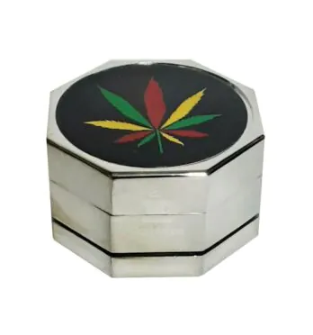 Dichavador de Metal Octagonal Cannabis