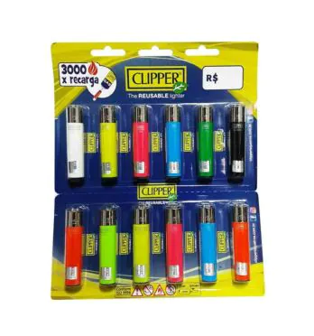 Cartela de Isqueiro Clipper Grande Colorido