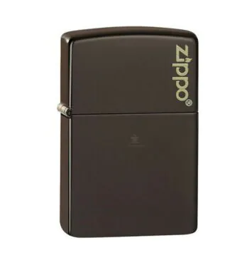 Isqueiro Zippo 49180ZL Marrom Logo