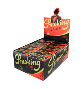 Caixa de Seda Smoking Deluxe de Rolo de lado