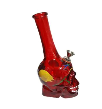 Bong de Vidro Red Skull 