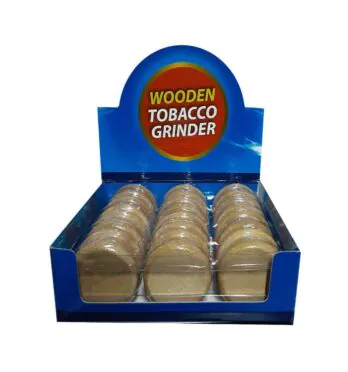 Caixa de Dichavador Wooden Tobacco Grinder 