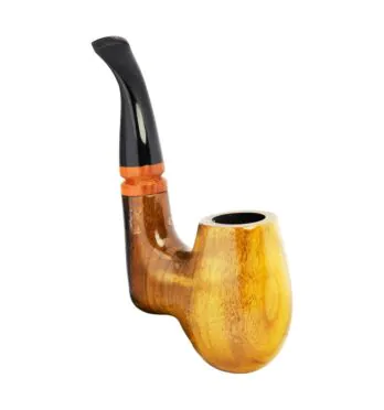 Cachimbo Itália Piteira Curva de frente  tabacaria da mata 