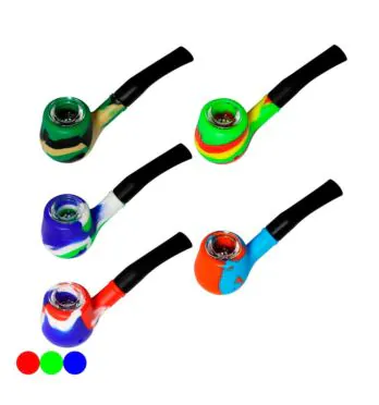 Pipe de Silicone c/ Bowl de Vidro