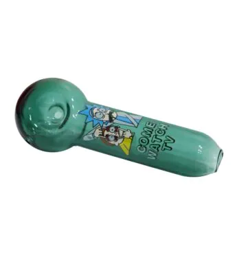 Pipe de Vidro Rick and Morty Come Watch TV