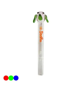 Piteira de Vidro Sadhu Cachorro 6mm Verde 