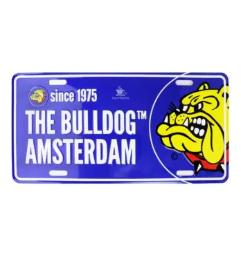 Placa The bulldog Amsterdam azul