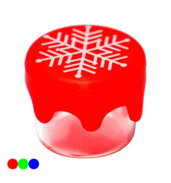 Pote de Vidro e Silicone 5ml Snow