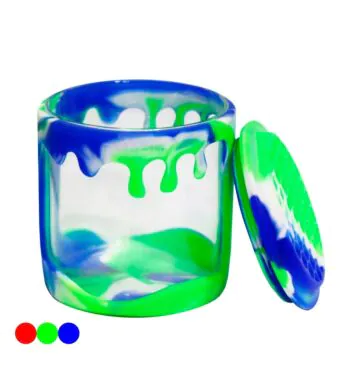 Pote de Vidro e Silicone