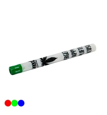 Piteira de Vidro Weedz Bocal Slim Longa White 6mm