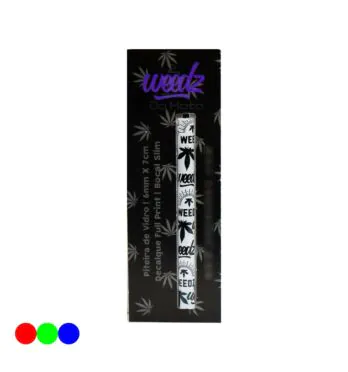 Piteira de Vidro Weedz Bocal Slim Longa