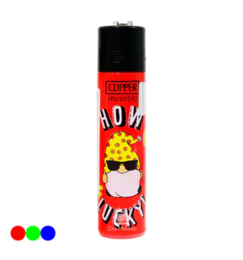 Isqueiro Clipper How Lucky vermelho