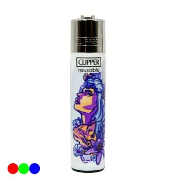 Isqueiro Clipper Goddesses Edição para colecionador azul