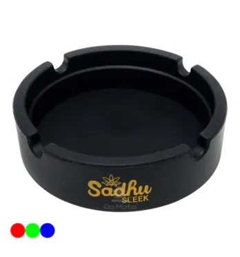 Cinzeiro de Silicone Sadhu Pequeno preto