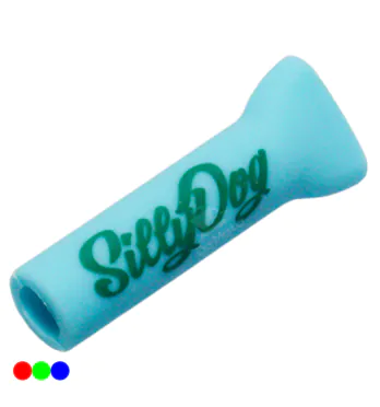 Piteira de Silicone Silly Dog 7mm azul