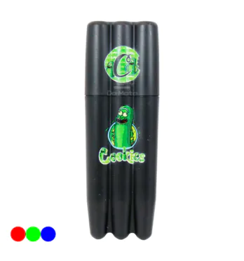 Porta 3 Tubos de Plástico preto e verde