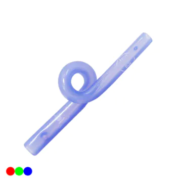 Piteira Hippie Bong Weirdon Looping 8mm azul