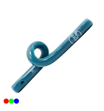 Piteira Hippie Bong Weirdon Looping 7mm azul