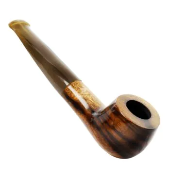 Cachimbo Elite II Reto C/ Piteira de Acrílico Pequeno de frente