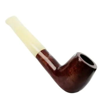 Cachimbo Elite II Reto C/ Piteira de Acrílico de frente tabacaria da mata