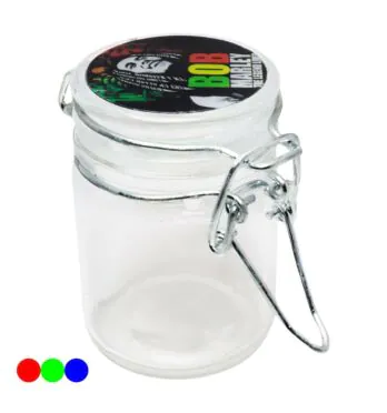Pote Hermético de Vidro Bob Marley