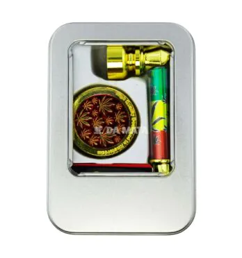 Kit de Pipe de Metal Com Acessórios de frente tabacaria da mata 