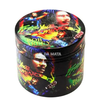 Dichavador de Metal Pequeno Estampado de frente tabacaria da mata