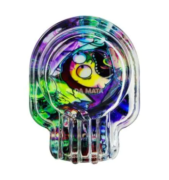 Cinzeiro de Vidro Universo Psicodélico Rick and Morty de frente tabacaria da mata 