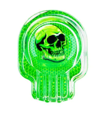Cinzeiro de Vidro Skull Collection de frente tabacaria da mata