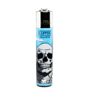 Isqueiro Clipper Max Caveira de frente