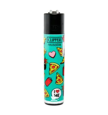 Isqueiro Clipper Max Food Pattern de frente