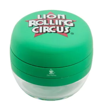 Dichavador de Vidro Lion Rolling Circus de frente